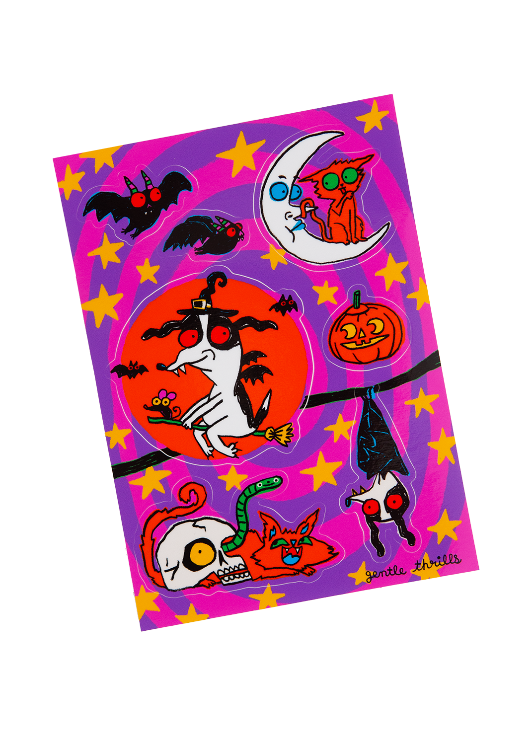 Halloweenie sticker sheet