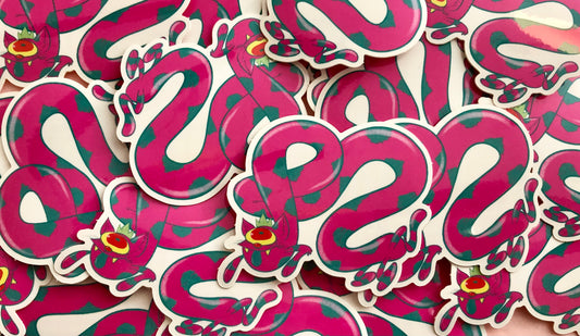 Wiggle kitty sticker