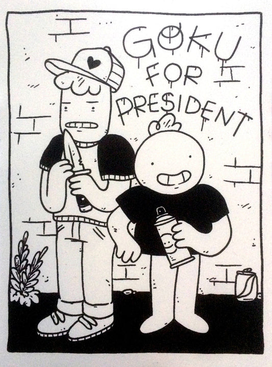 Goku for President Sticker
